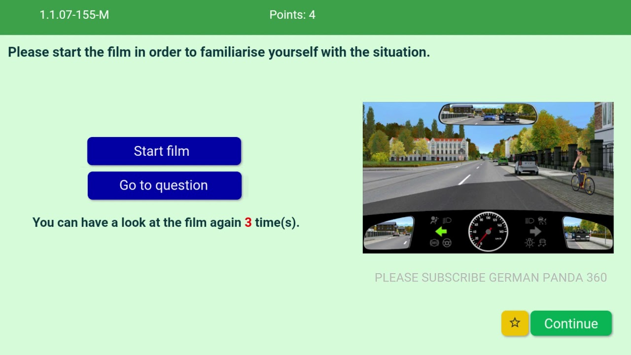 Video Question 20, Driving License Germany, Class B, Theory Exam ...