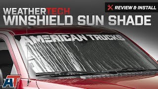 2015-2016 F150 Weathertech TechShade Windshield Sun Shade Review \u0026 Install