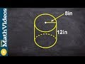 Learning to find the suface area of a cylinder