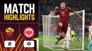 Roma - Eintracht Frankfurt | 2-0 | Highlights | Europa League 2024-25 | roma frankfurt