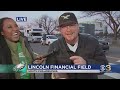 Eagle fans tailgating ahead of NFC game against 49ers