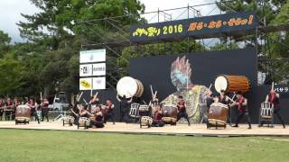 和太鼓　秋篠　2016バサラ祭り　奈良公園会場　二曲目