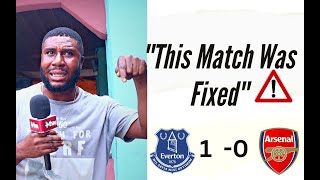 Fans Reaction: This is Match Fixing!!! Everton 1 - 0 Arsenal || Trossard | Jorginho | Sean Dyche