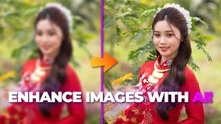How to Fix A Blurry Image or Improve Image Quality with AI | Uniconverter Tutorial