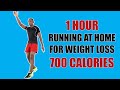 1 Hour HIIT Running at Home for Weight Loss 🔥 Burn 750 Calories Running in Place 🔥