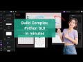 Moder Python GUI Builder (2025)  | Drag and drop GUI builder for python   #python