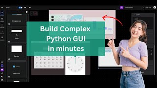 Moder Python GUI Builder (2025) | Drag and drop GUI builder for python #python