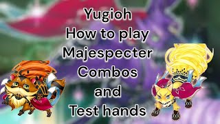 YUGIOH HOW TO PLAY MAJESPECTER WITH THE NEW SUPPORT TEST HANDS AND COMBOS #yugiohtcg #yugioh