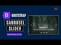 Carousel Slider Using Bootstrap 5 🚀🔥 | Responsive Carousal Using HTML, CSS, Bootstrap | In Hindi