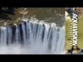 Amazing drone aerials of Victoria Falls in Zambia | 4K UltraHD Stock Footage