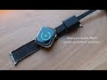 Pin & Buckle Charge Weave Apple Watch Band with Built-in Wireless Charger