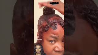 Hairdresser Reacts To Natural Hair Sleek Ponytail #hair #naturalhair  #hairstylist #haircare