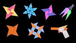 Top 06 Easy Origami Ninja Starswordgun How To Make
