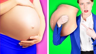 Fake Pregnant At School || Pregnancy Hacks & Pranking Ideas by Kaboom! GO