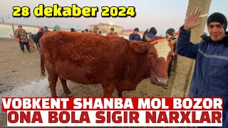 BUXORO VOBKENT SHANBA MOL BOZOR 28.12.2024/ ONA BOLA SIGIR NARXLAR.