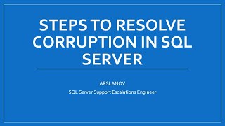 How to Detect & Fix SQL Corruption Efficiently!
