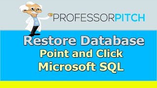 SQL - Restore DataBase Point and Click