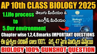 AP 10th class BIOLOGY public important question 2025 || ap 10th BIOLOGY public important QUESTION