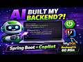 Build a Spring Boot Backend Using AI | GitHub Copilot Full Project |Spring Boot Hotel Booking System