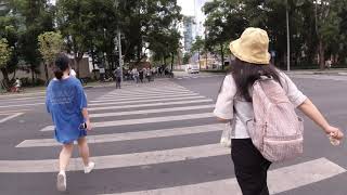 步行去深圳湾公园上班。Walking in Shenzhen Bay park,in 4K