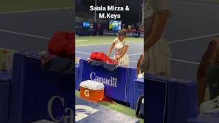 Sania Mirza and M.Keys after winning the match at NBO2022!!!