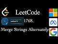 1768. Merge Strings Alternately | Leetcode 75 #leetcodejava #faang #faangm #leetcode #leetcode75