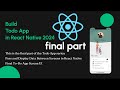 React Native Todo App Final Part: UI Design and Pass Data Props Between Screens React Native Project