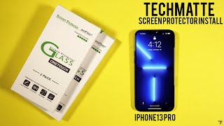 TechMatte amFilm Screen Protector Install for iPhone 13 Series: Does it protect?