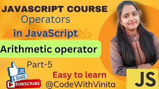JavaScript Tutorial||Part-5||Arithmetic Operators in Hindi for Beginners|JavaScript Operators