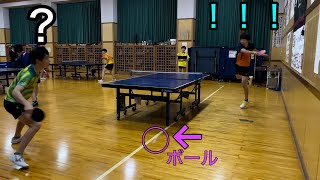 【卓球】【東奥学園】必殺床スマッシュ炸裂！？壮絶なラリー戦