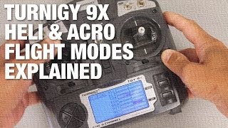 Turnigy 9X Heli and Acro Flight Modes Explained - 3 Way Switch Setup