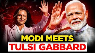 PM Modi had First meeting with Tulsi Gabbard as he Landed in Washington