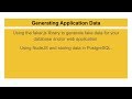 Generating fake data using Docker + PostgreSQL + NodeJS + faker.js