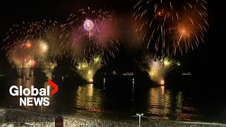 New Year’s 2025: Brazil celebrates with lively fireworks display at Copacabana Beach