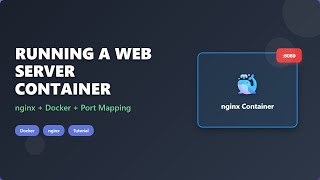 🐳 Docker Tutorial: Run Nginx Web Server in a Container with Port Mapping