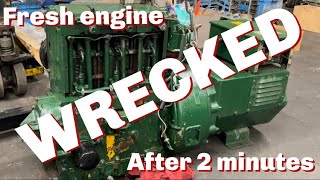 The WARRANTY claim on this DESTROYED engine is INSANE