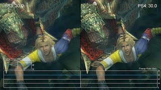 Final Fantasy X HD Remaster PS3 vs PS4 Gameplay Frame-Rate Test