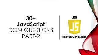 The ultimate JavaScript interview guide: Part 2 -"Mastering JavaScript DOM" #javascript #frontend