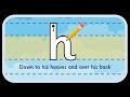 'h' letter formation
