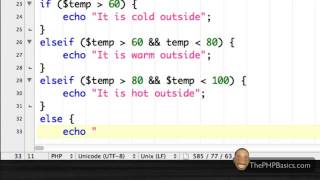 Tutorial 13 - PHP Else If Statement