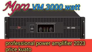 Mpro .VM - 3000 watt professional power Amplifier 2023 pirce kuato R.k.Music ramchandra