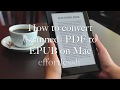 How to convert (scanned) PDF to EPUB on Mac without losing format