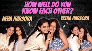 How Well Do You Know Each Other Ft. Neha Harsora and Yesha Harsora | India Forums