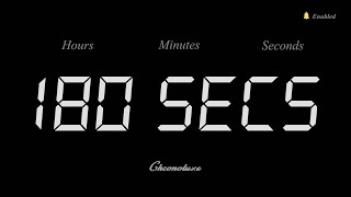 180-Second Timer | Clean and Sleek Countdown