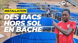 Comment installer un BAC hors sol en bâche soit même ?  (Pisciculture hors sol)