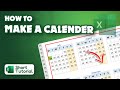 How to make a calendar in excel 2024 | Initial Solution