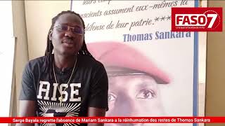 Réinhumation de Thomas Sankara : Les regrets de Serge Bayala