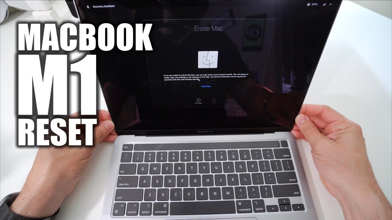 How To Factory Reset Apple Silicon MacBook Pro M1 & Air M1 ║OS Big Sur ...