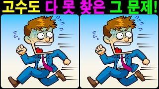 【틀린그림찾기/치매예방】 고수도 다 못 찾은 그 문제! 【다른그림찾기/두뇌운동】