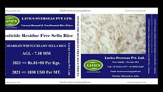 !SHARBATI WHITE/CREAMY SELLA RICE! Pesticide Residue Free Sella Rice! Price Validity-31st July 2022!